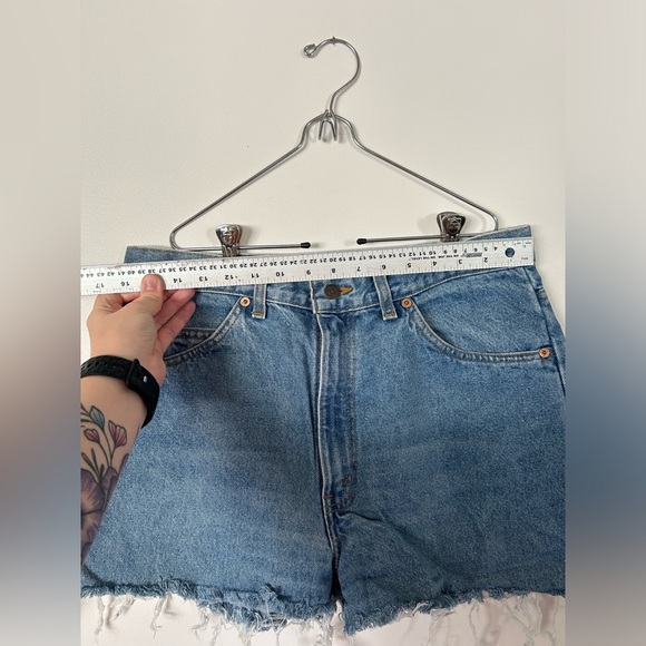 Vintage High Waisted Distressed Levi Cutoff Shorts - Picture 3 of 8